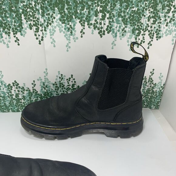 Dr. Marten’s Black Leather Pull-On Chelsea Mens Boots Size 9 US Or 42 EU main image 10